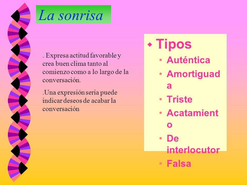 La sonrisa Tipos Auténtica Amortiguada Triste Acatamiento