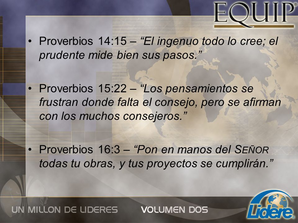 Proverbios 14:15 – El ingenuo todo lo cree; el prudente mide bien sus pasos.