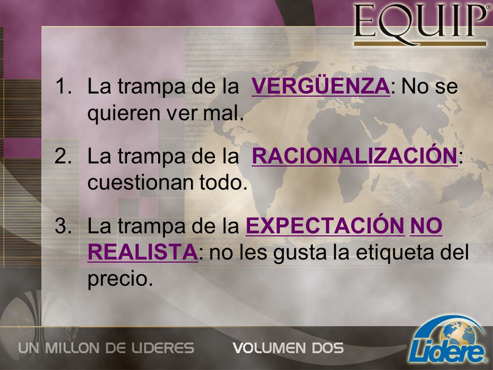 La trampa de la VERGÜENZA: No se quieren ver mal.