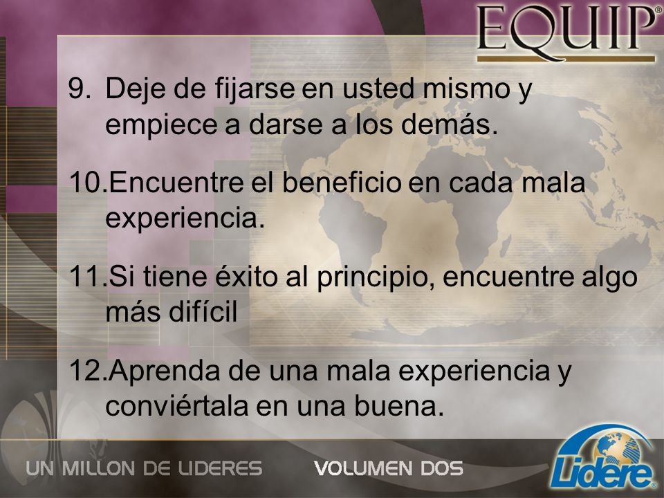 Deje de fijarse en usted mismo y empiece a darse a los demás.