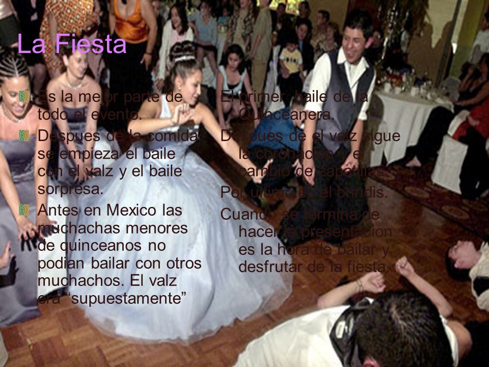 La Fiesta Es la mejor parte de todo el evento.