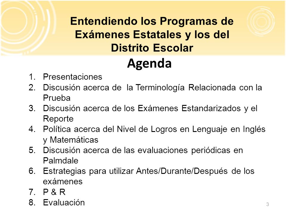 Entendiendo los Programas de Exámenes Estatales y los del Distrito Escolar