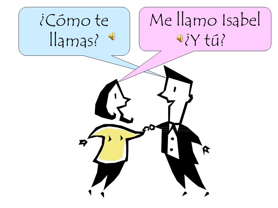 ¿Cómo te llamas Me llamo Isabel ¿Y tú