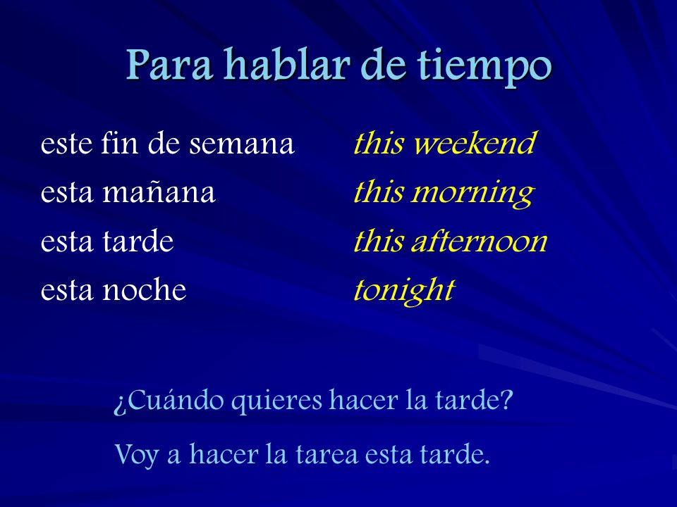 Para hablar de tiempo este fin de semana esta mañana esta tarde