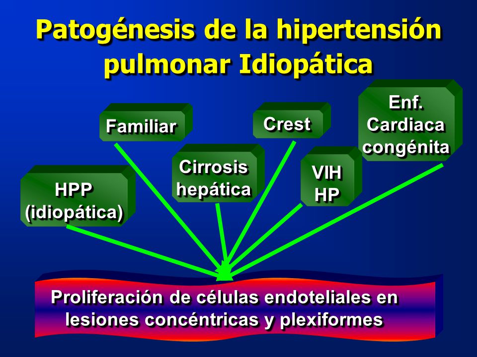 Patogénesis de la hipertensión pulmonar Idiopática