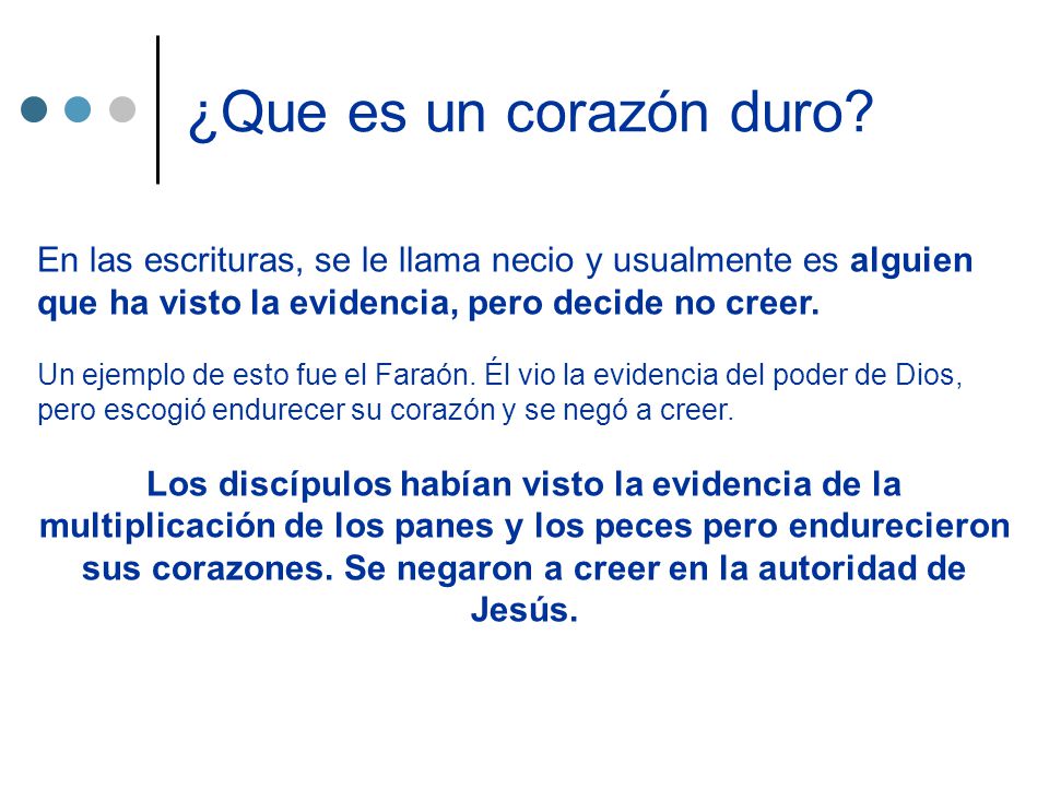 ¿Que es un corazón duro En las escrituras, se le llama necio y usualmente es alguien que ha visto la evidencia, pero decide no creer.