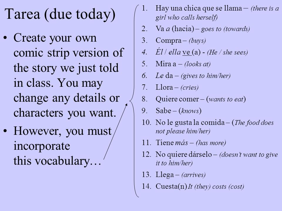 Hay una chica que se llama – (there is a girl who calls herself)