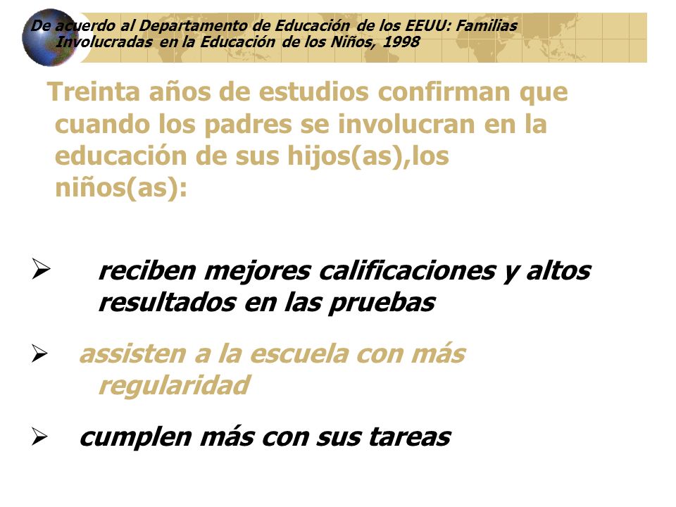 reciben mejores calificaciones y altos resultados en las pruebas