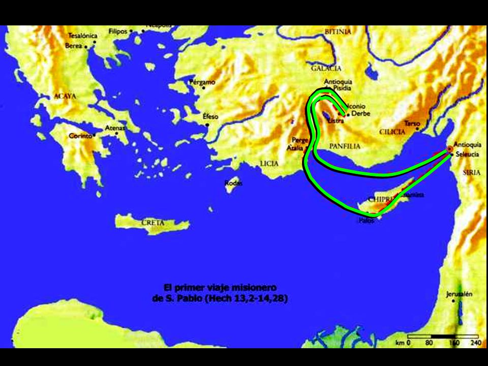 Primer viaje misional por Asia Menor Año Hech 13-14