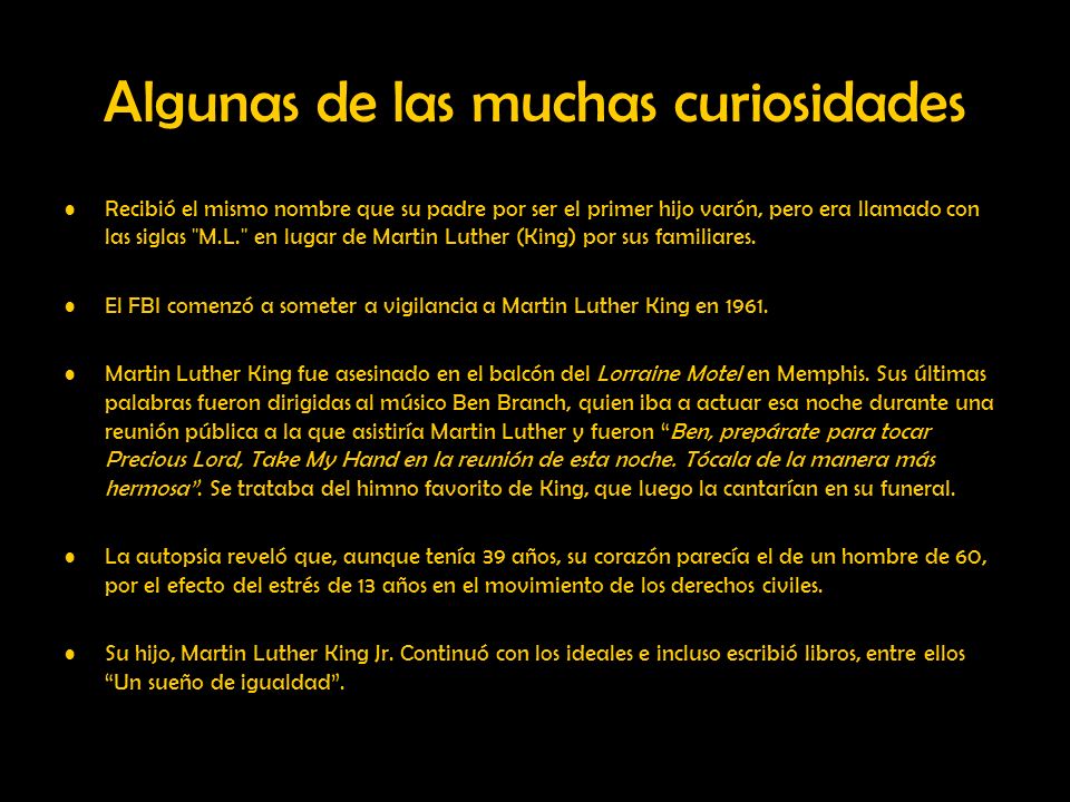 Algunas de las muchas curiosidades