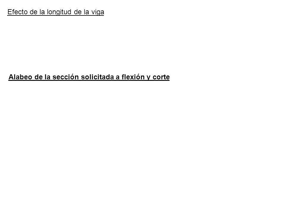Alabeo de la sección solicitada a flexión y corte
