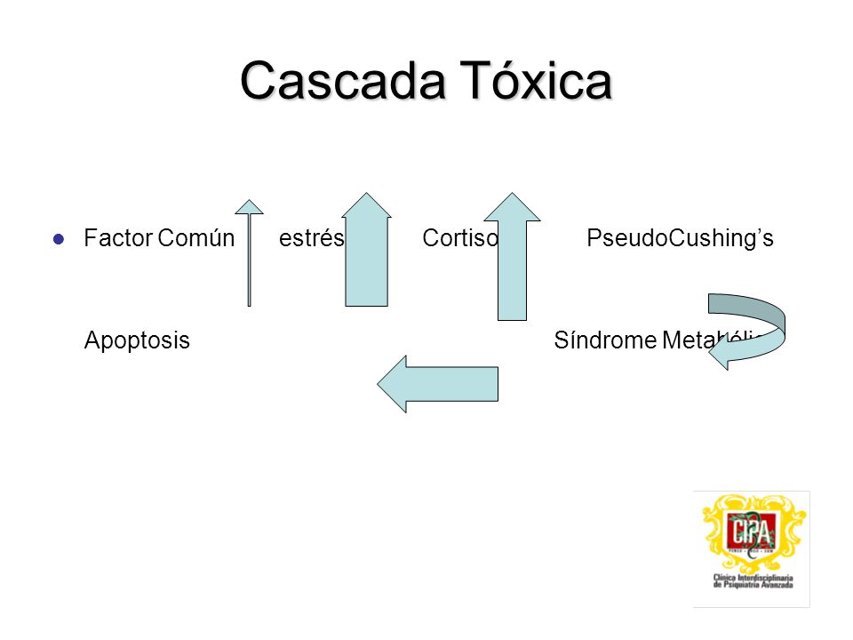 Cascada Tóxica Factor Común estrés Cortisol PseudoCushing’s