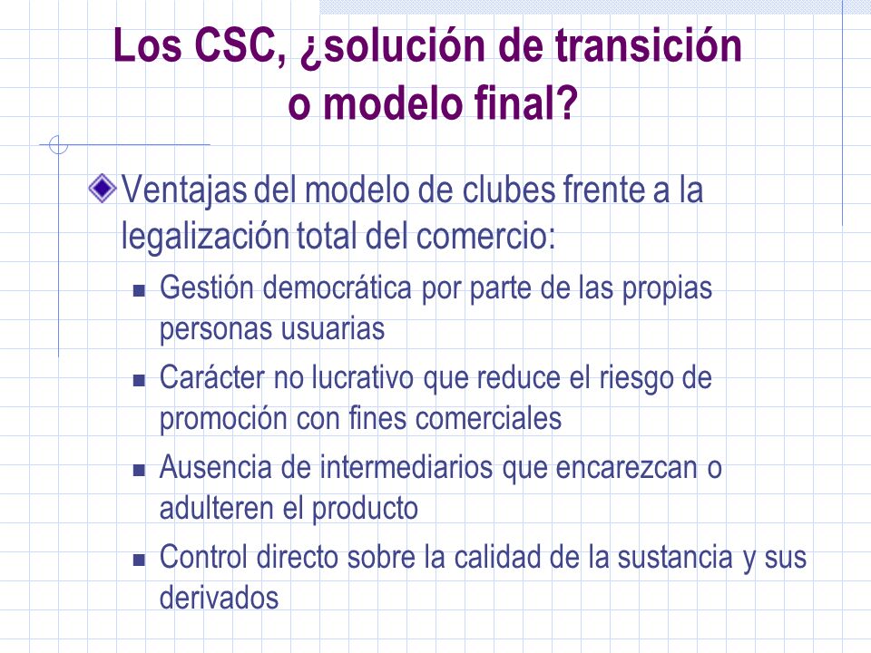 Los CSC, ¿solución de transición o modelo final