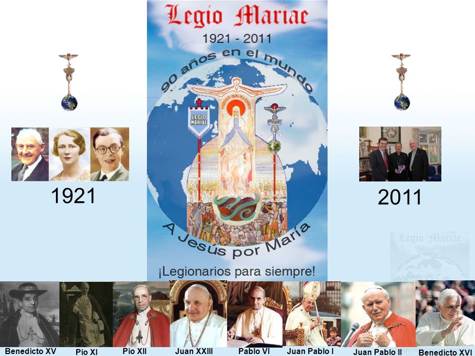 Benedicto XVI Juan Pablo II Pablo VI Juan XXIII Juan Pablo I