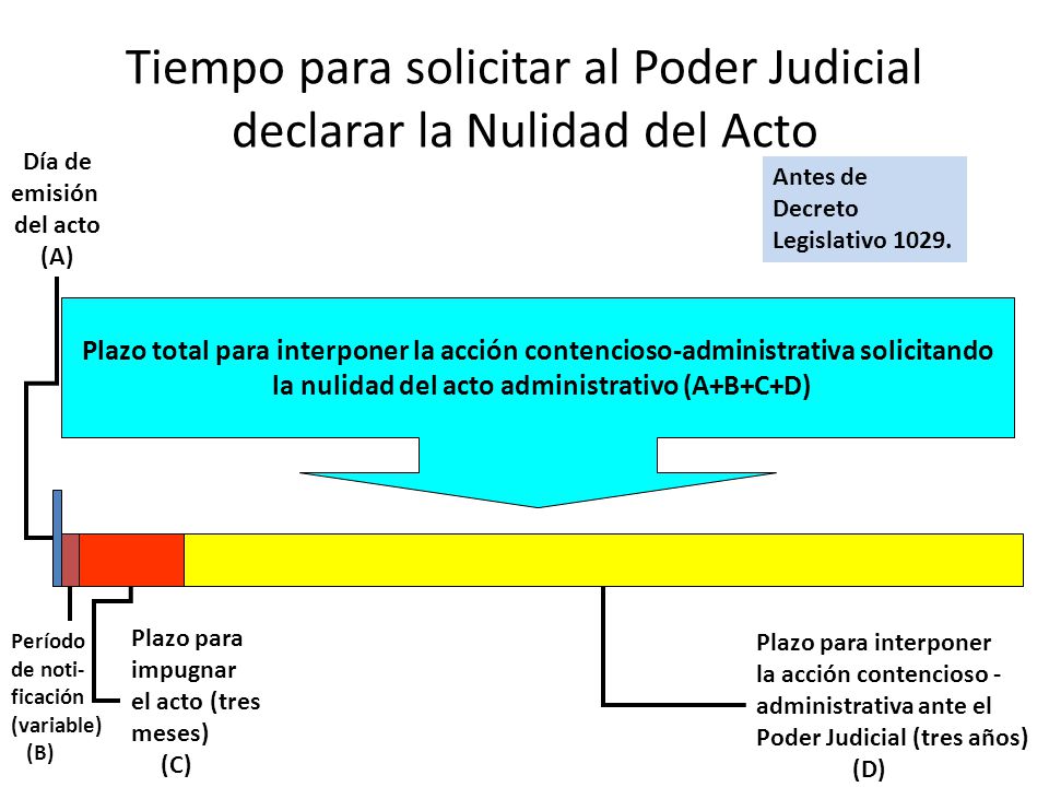 Tiempo para solicitar al Poder Judicial declarar la Nulidad del Acto