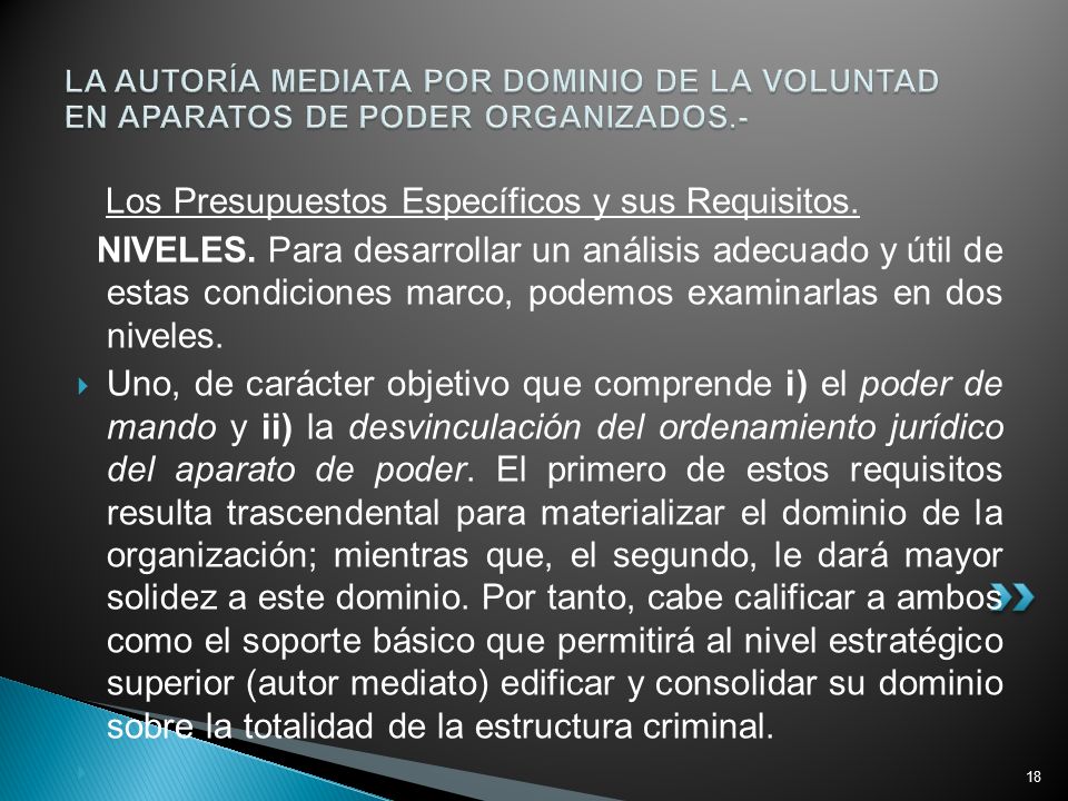 Los Presupuestos Específicos y sus Requisitos.