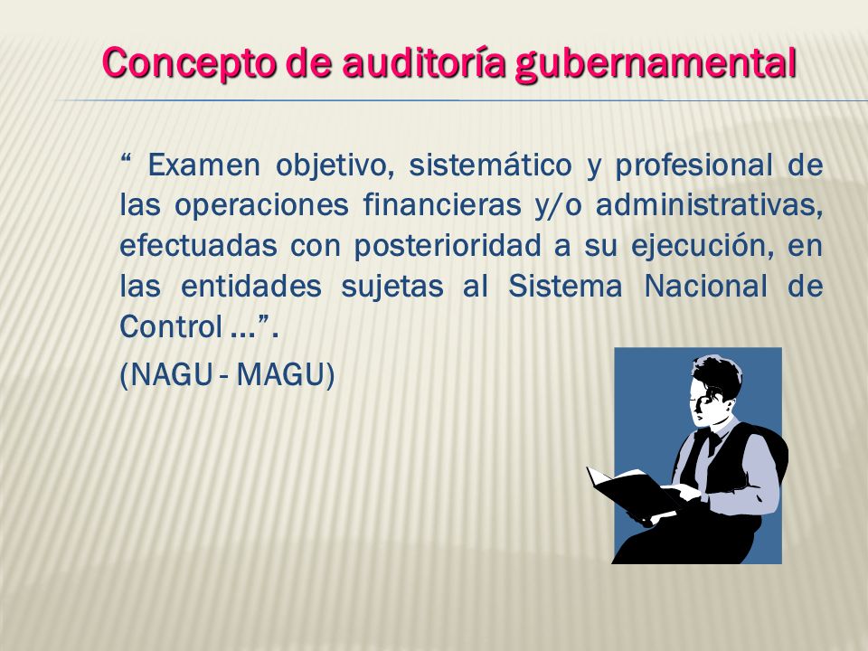 Concepto de auditoría gubernamental