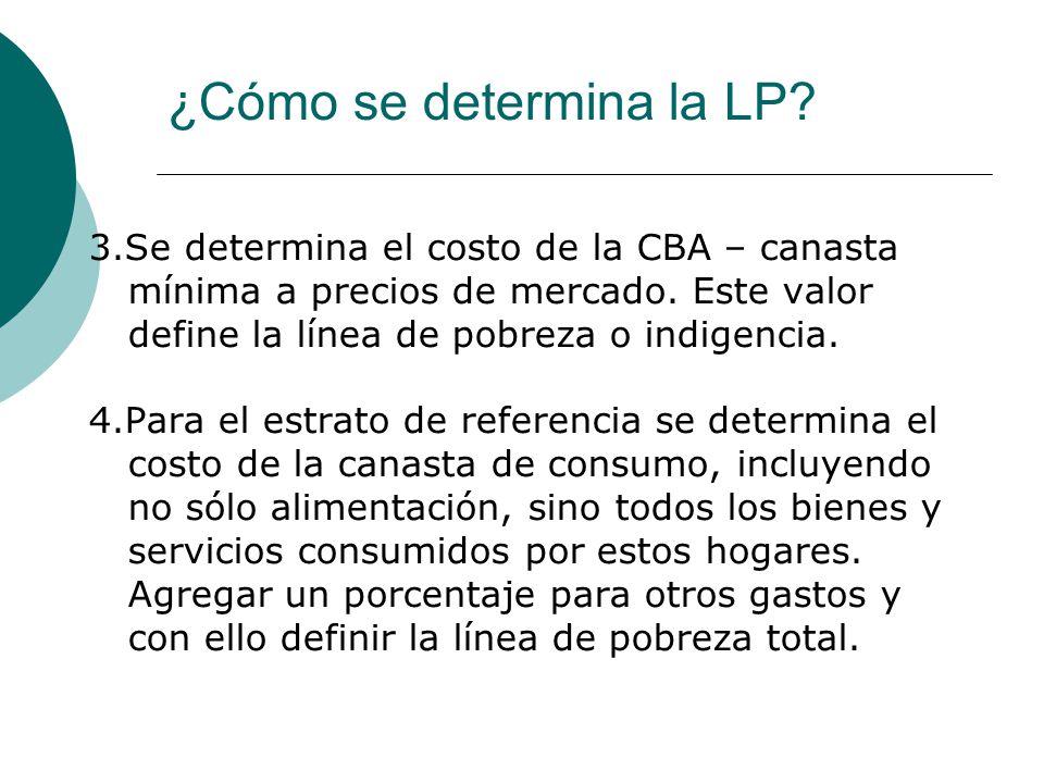 ¿Cómo se determina la LP