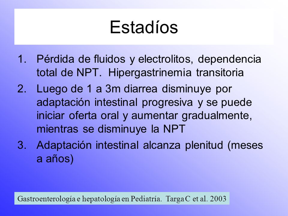 Gastroenterología e hepatología en Pediatría. Targa C et al. 2003