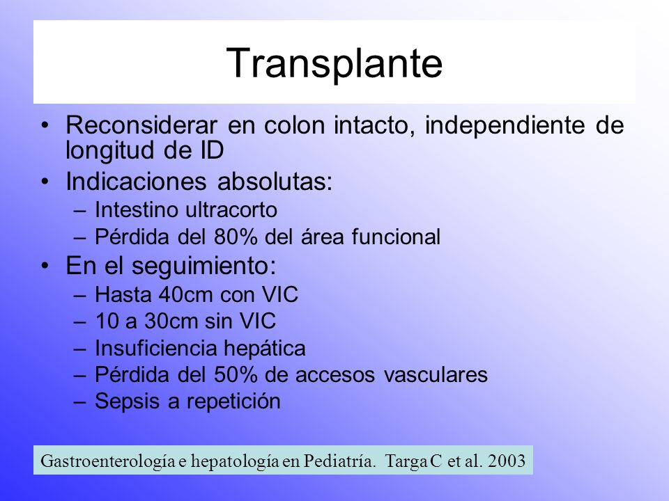 Gastroenterología e hepatología en Pediatría. Targa C et al. 2003