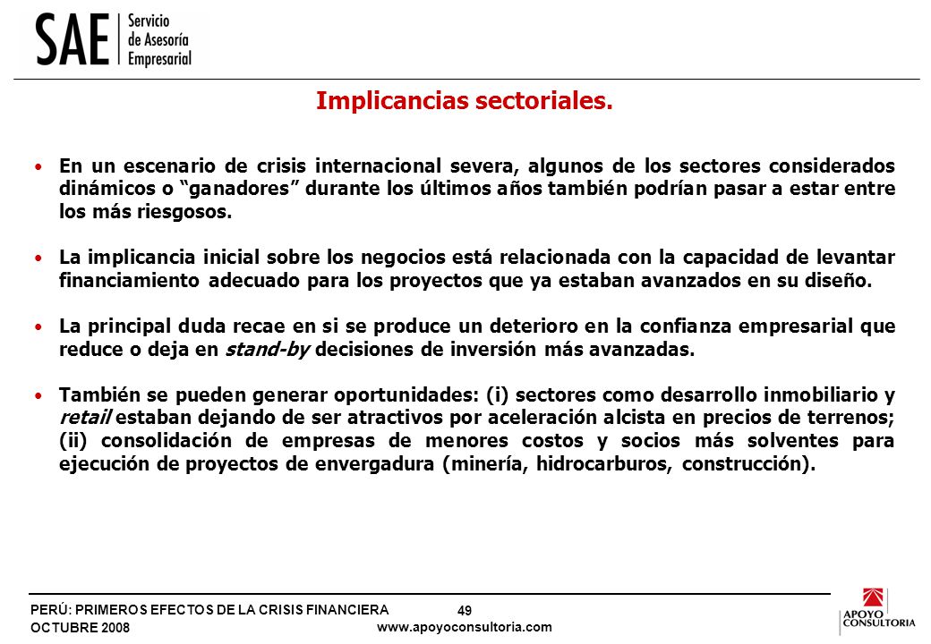 Conclusiones Mucha incertidumbre sobre duración de volatilidad financiera, y a qué niveles de valores de activos el mercado se estabilizará .