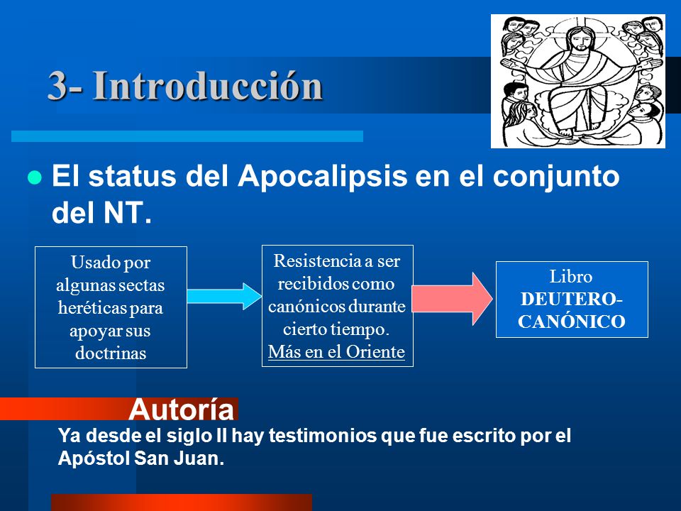 3- Introducción El status del Apocalipsis en el conjunto del NT.
