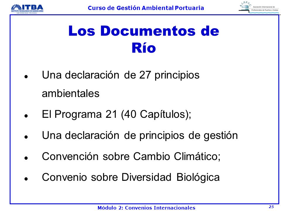 Los Documentos de Río Una declaración de 27 principios ambientales