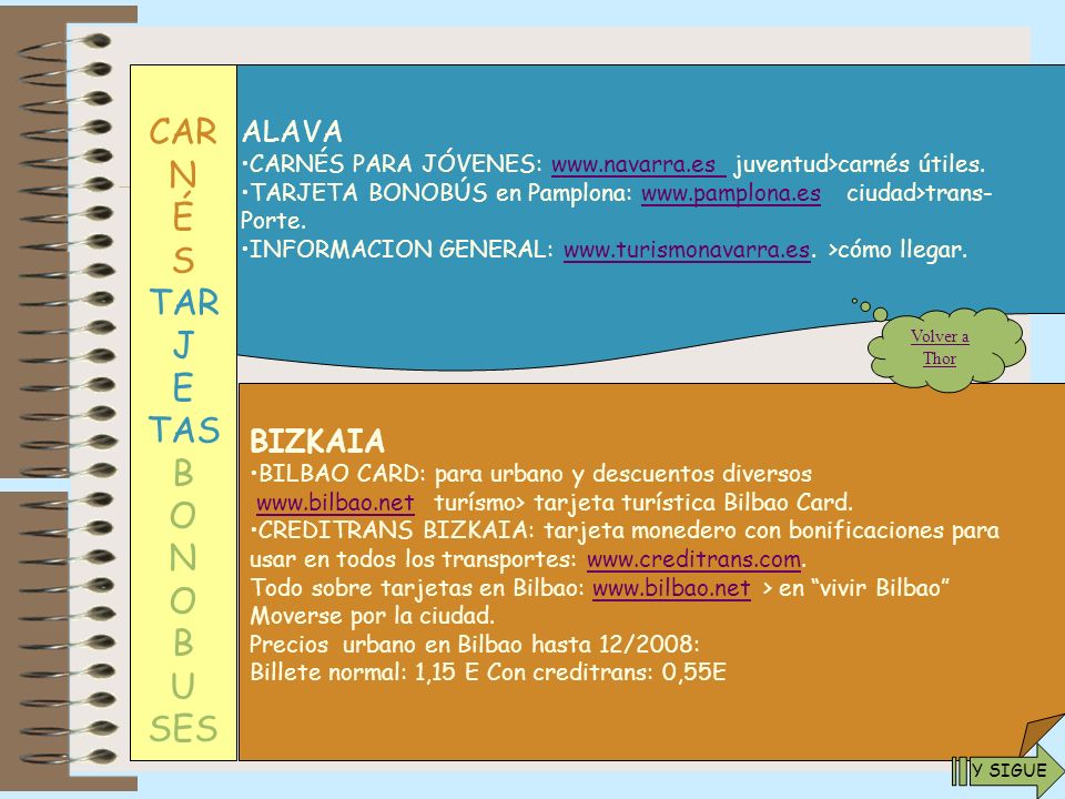CAR N É S TAR J E TAS B O U SES ALAVA BIZKAIA