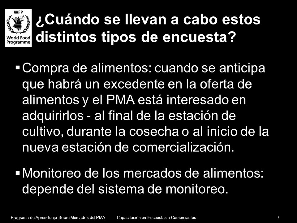 ¿Cuándo se llevan a cabo estos distintos tipos de encuesta