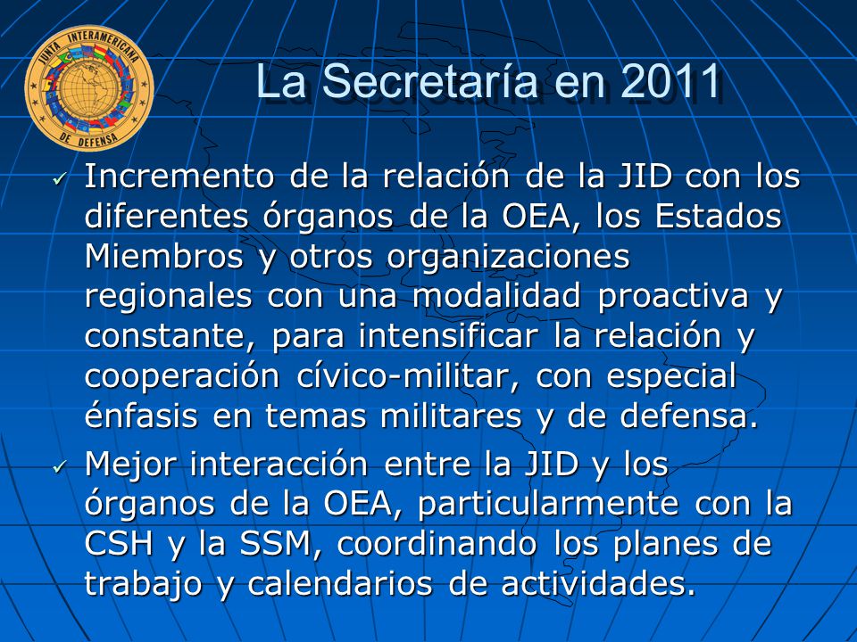 La Secretaría en 2011