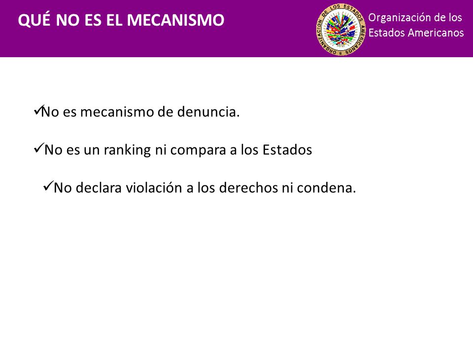 Financiamiento QUÉ NO ES EL MECANISMO No es mecanismo de denuncia.