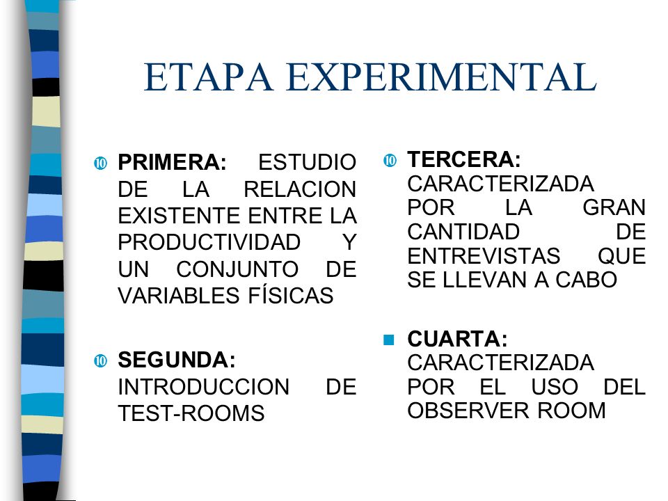 ETAPA EXPERIMENTAL PRIMERA: ESTUDIO DE LA RELACION EXISTENTE ENTRE LA PRODUCTIVIDAD Y UN CONJUNTO DE VARIABLES FÍSICAS.