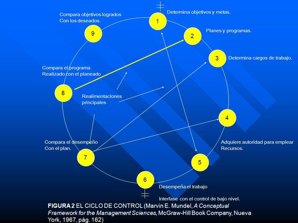 FIGURA 2 EL CICLO DE CONTROL (Marvin E. Mundel, A Conceptual