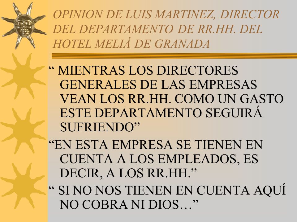 SI NO NOS TIENEN EN CUENTA AQUÍ NO COBRA NI DIOS…