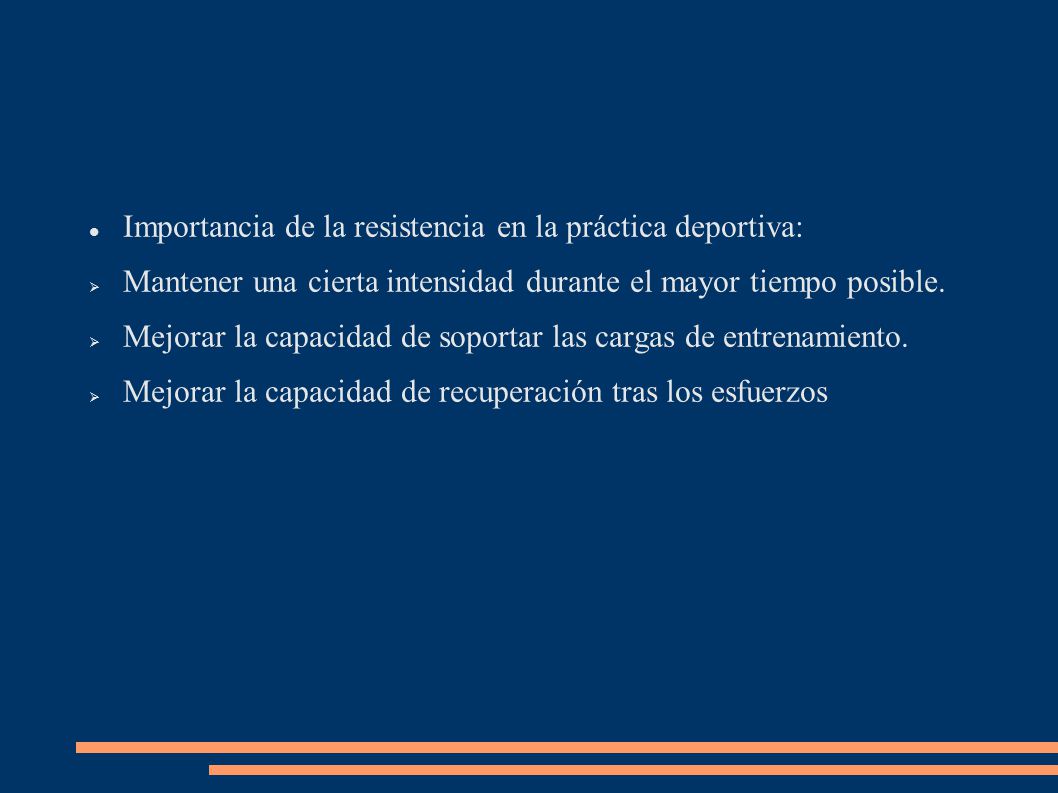 Importancia de la resistencia en la práctica deportiva:
