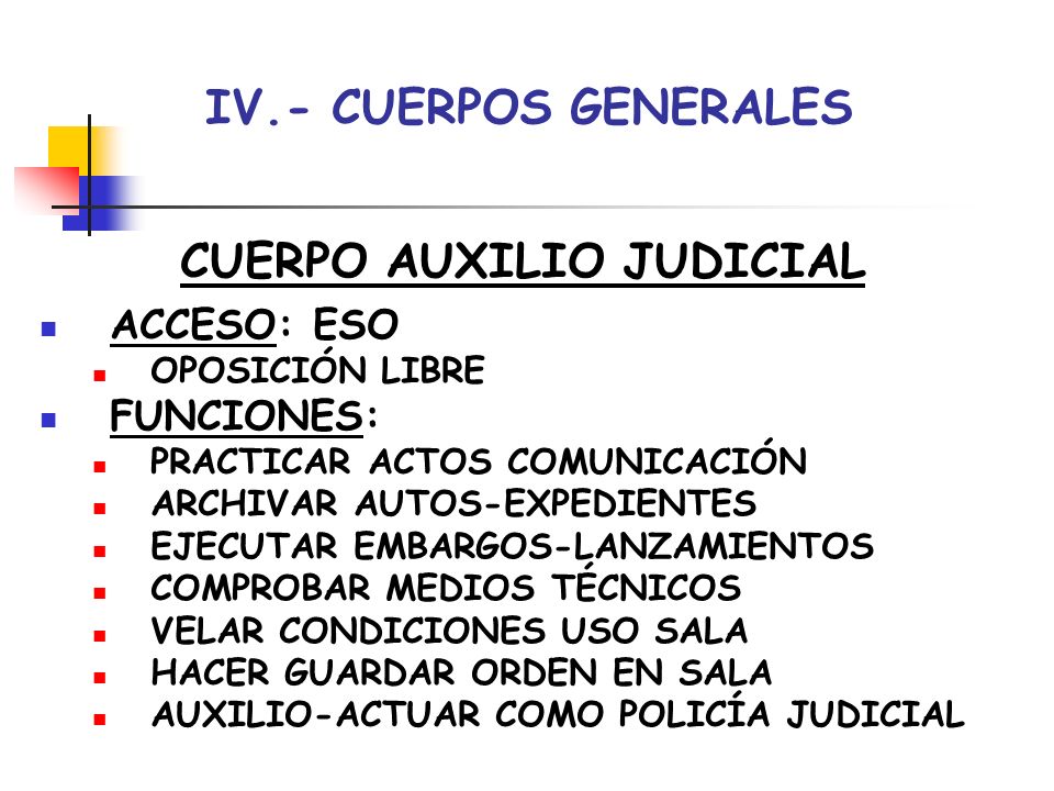 CUERPO AUXILIO JUDICIAL