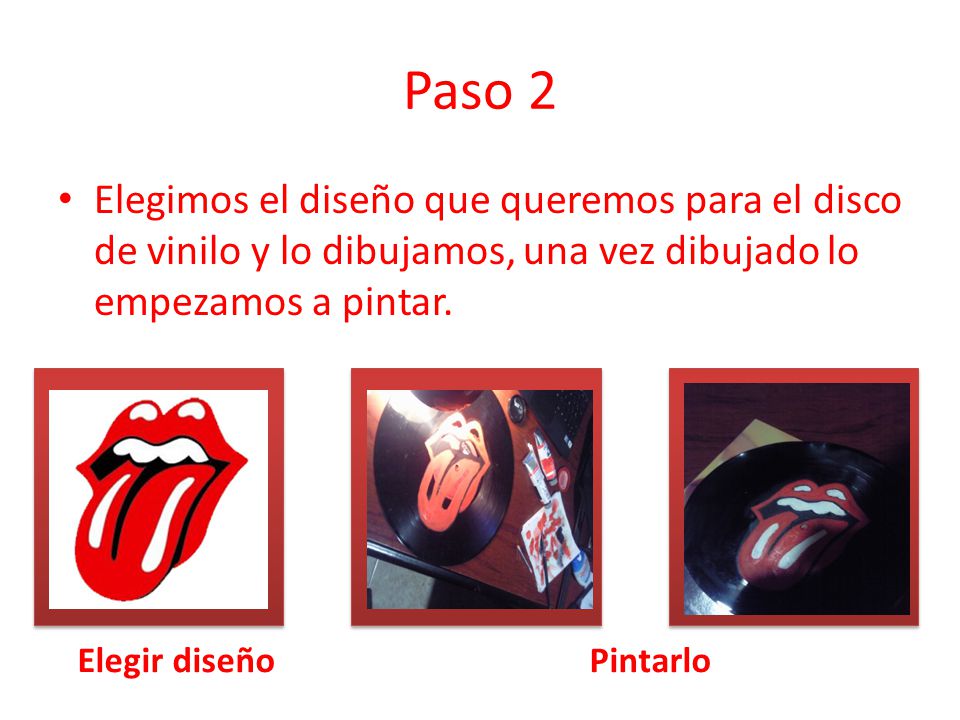 Paso 2 Elegimos el diseño que queremos para el disco de vinilo y lo dibujamos, una vez dibujado lo empezamos a pintar.
