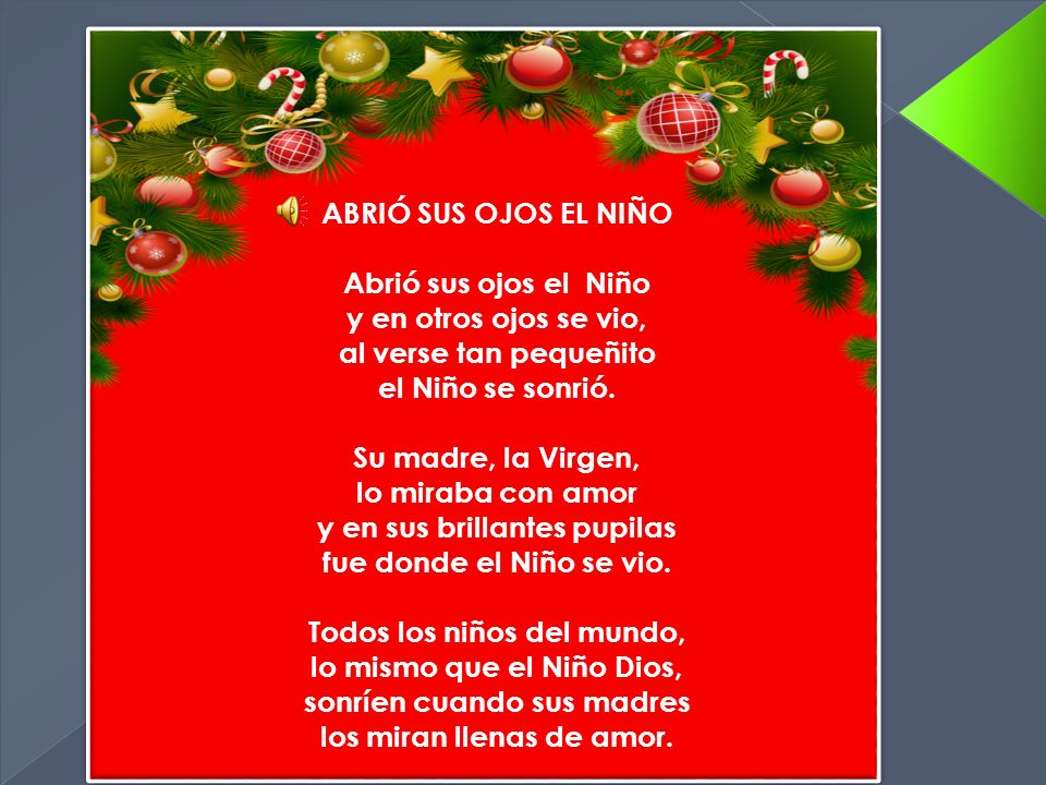 y en sus brillantes pupilas fue donde el Niño se vio.