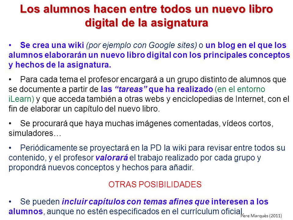 Los alumnos hacen entre todos un nuevo libro digital de la asignatura