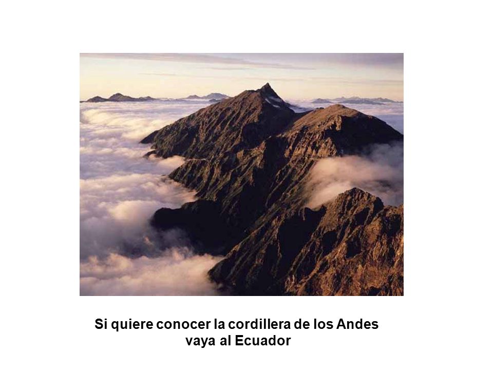 Si quiere conocer la cordillera de los Andes