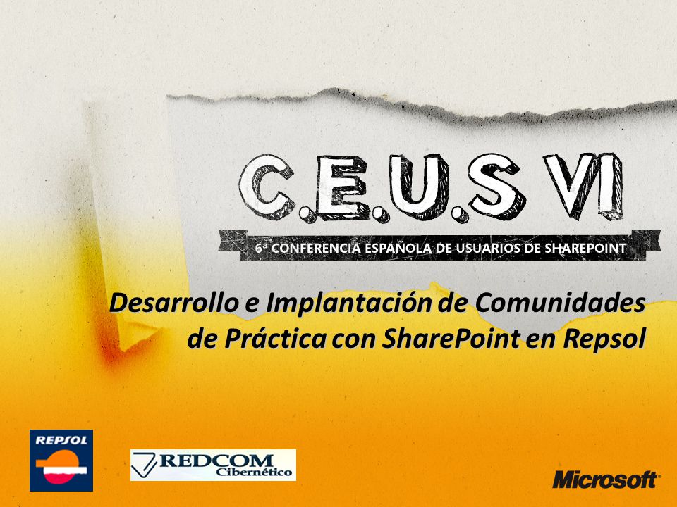 Desarrollo e Implantación de Comunidades de Práctica con SharePoint en Repsol