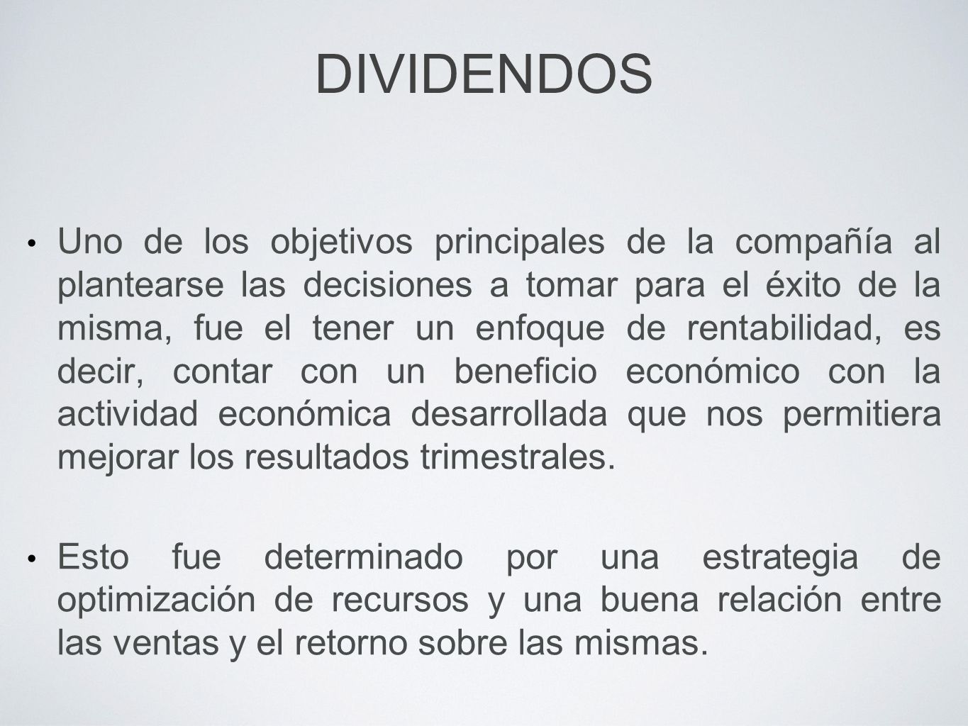 DIVIDENDOS