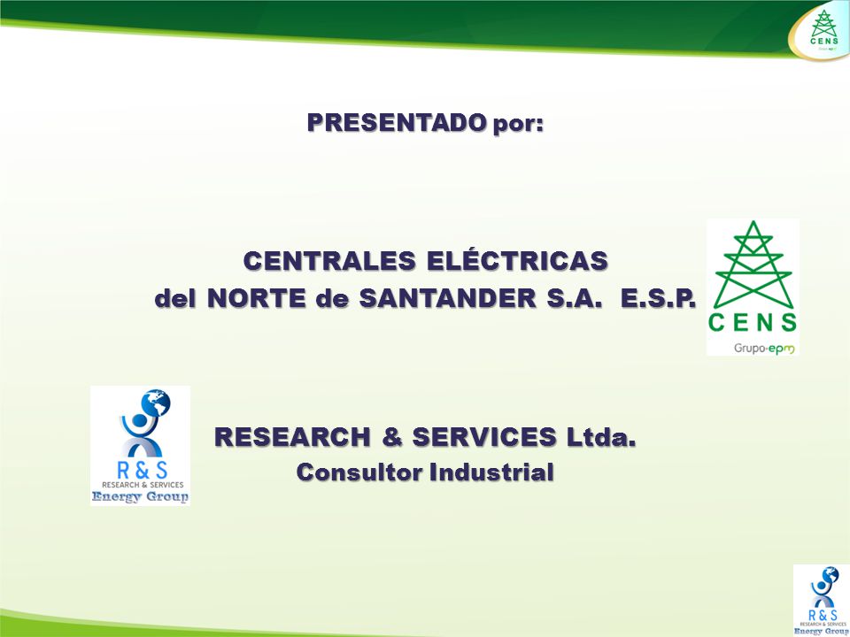 del NORTE de SANTANDER S.A. E.S.P. RESEARCH & SERVICES Ltda.