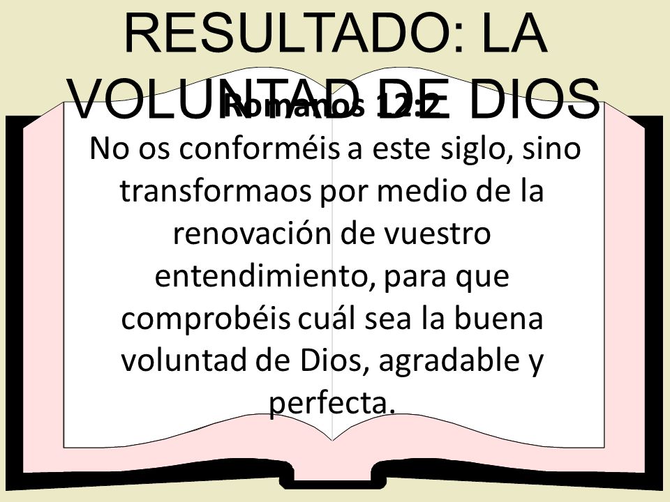 RESULTADO: LA VOLUNTAD DE DIOS