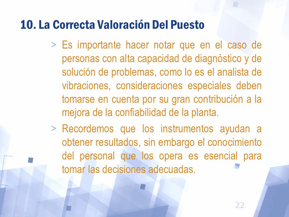 10. La Correcta Valoración Del Puesto