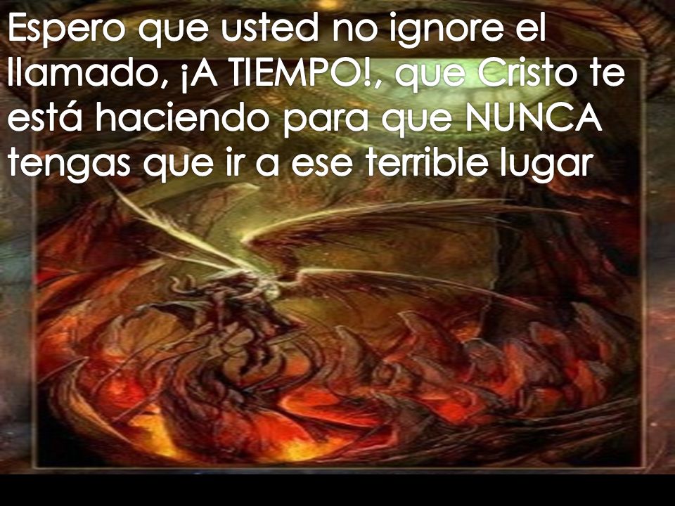 Espero que usted no ignore el llamado, ¡A TIEMPO