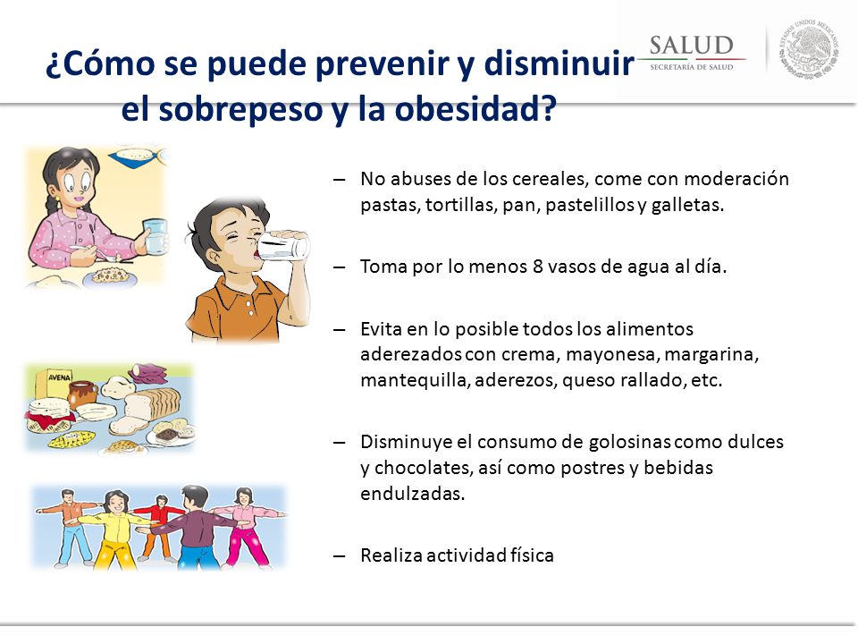 ¿Cómo se puede prevenir y disminuir el sobrepeso y la obesidad