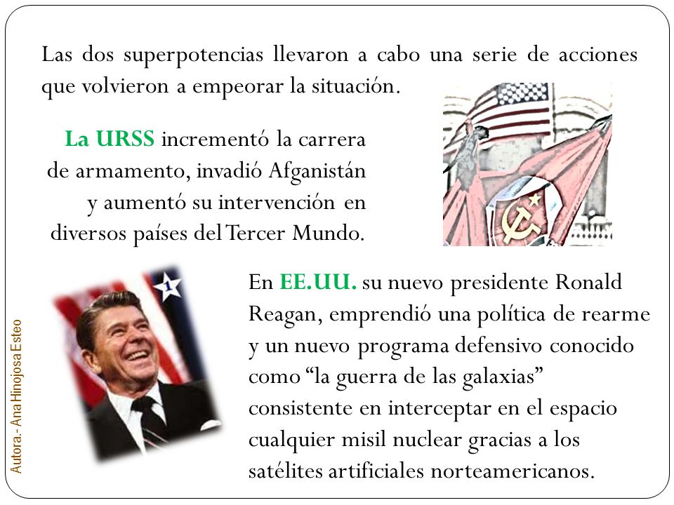 Las dos superpotencias llevaron a cabo una serie de acciones que volvieron a empeorar la situación.