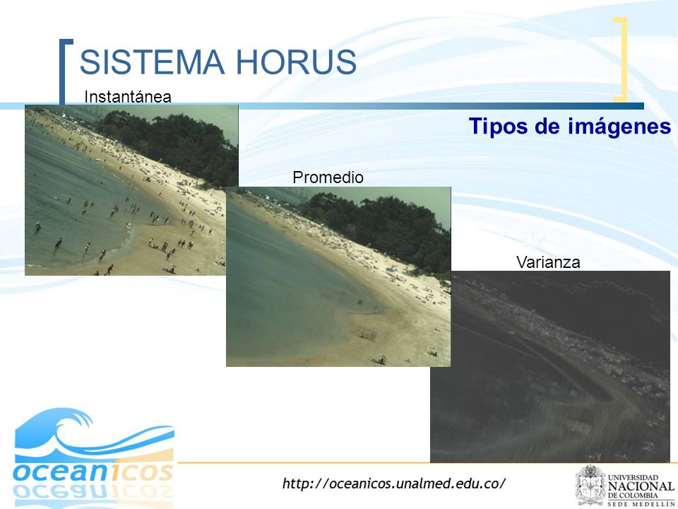 SISTEMA HORUS Instantánea Tipos de imágenes Promedio Varianza