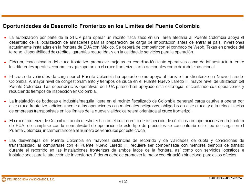 Oportunidades de Desarrollo Fronterizo en los Límites del Puente Colombia